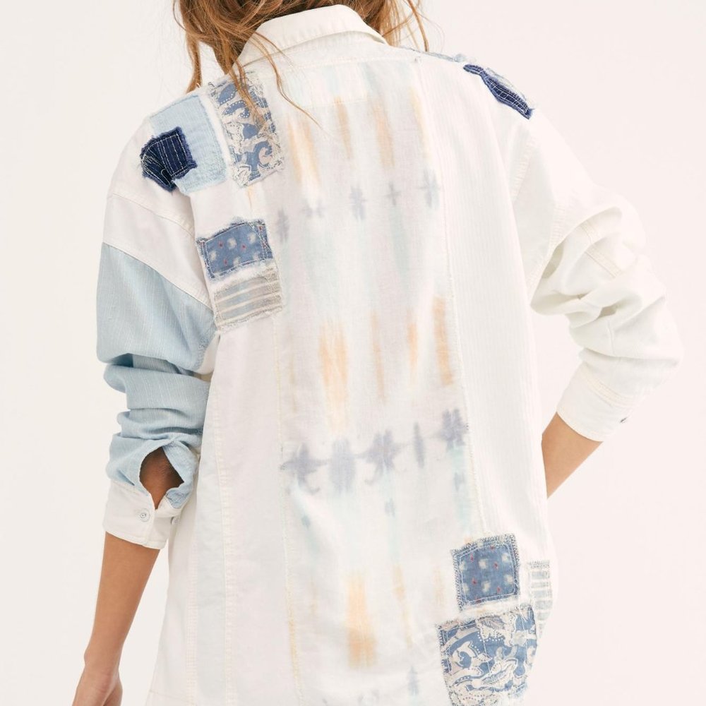 Free People Costa Ballena Patchwork Top - Picture 3 of 10